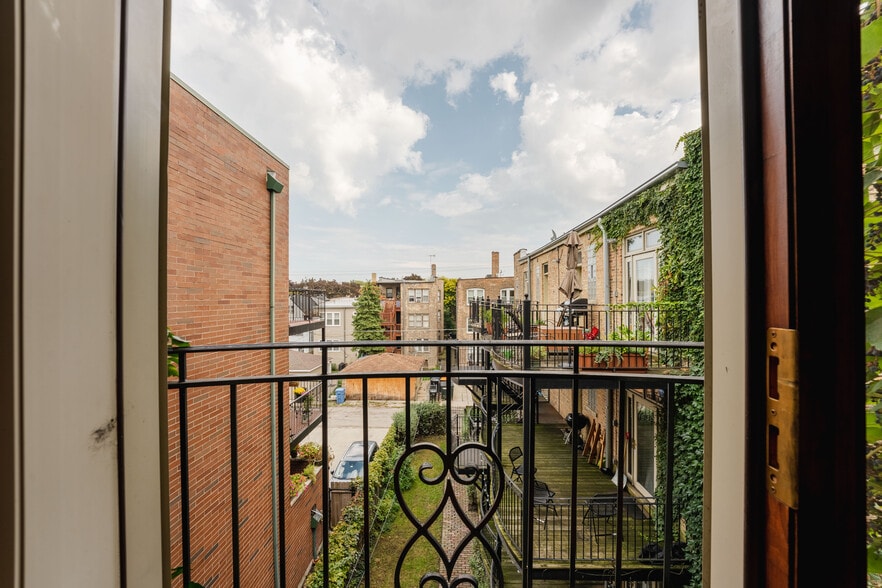 balcony view from unit 3 - 4305 N Richmond St