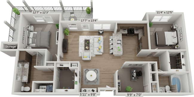 Floorplan - Sage Highland Creek 55+ Active Adult