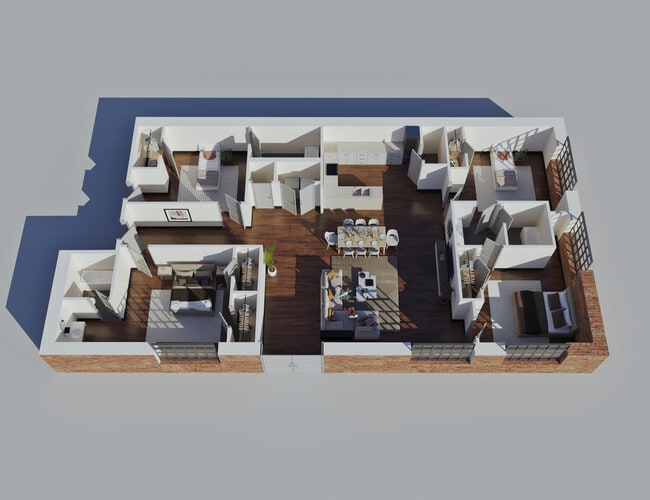 Premier 4 Bedroom, 3 Bathroom - LL Sams Apartments