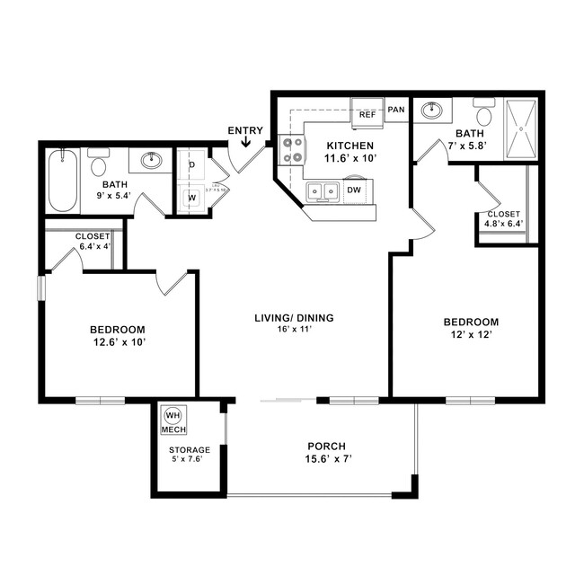 Floorplan - Cortland on the Loop