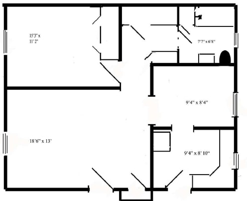 1BR/1BA - River Terrace Gardens