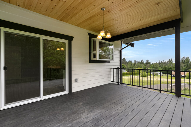 Covered Back Patio with Garden Box Window - 1563 Mt Baker Hwy