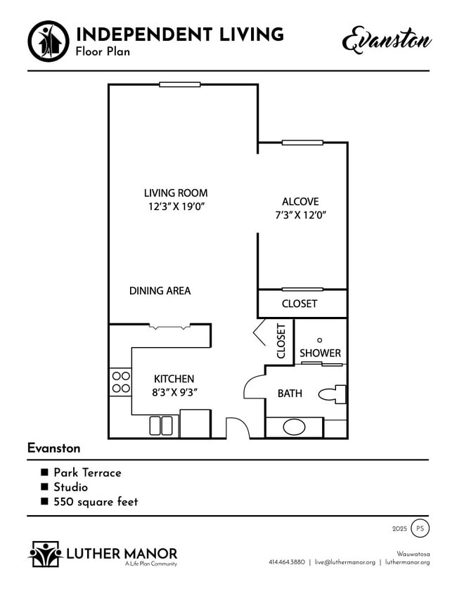 Floorplan - The Terrace at Luther Manor