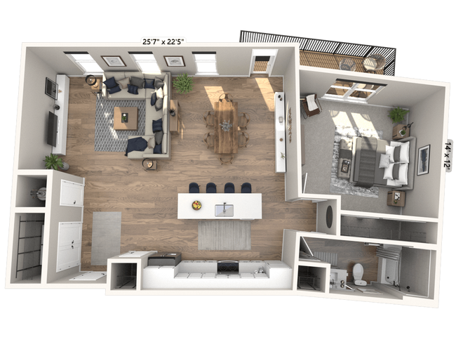 Floorplan - Ironwood Flats