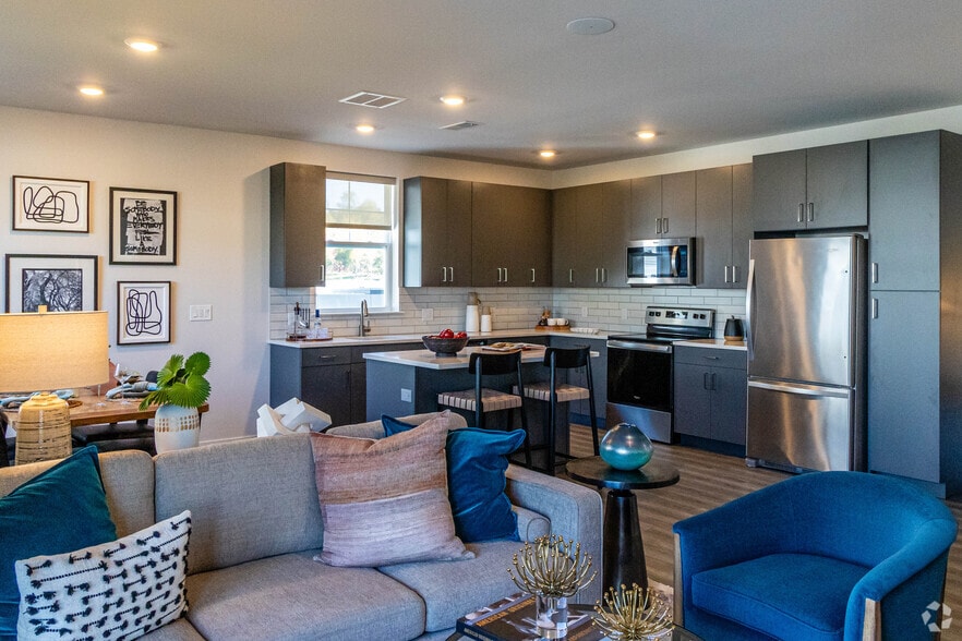2BR, 2BA - 1,241SF - Living Area - One Hundred Forge