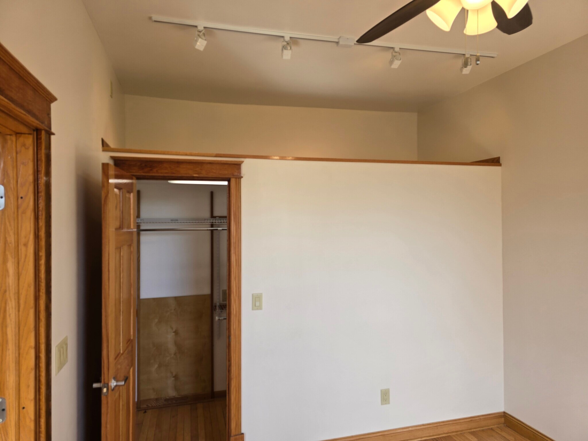 Front bedroom/office walk-in closet and overhead storage - 1204 N Kedzie Ave