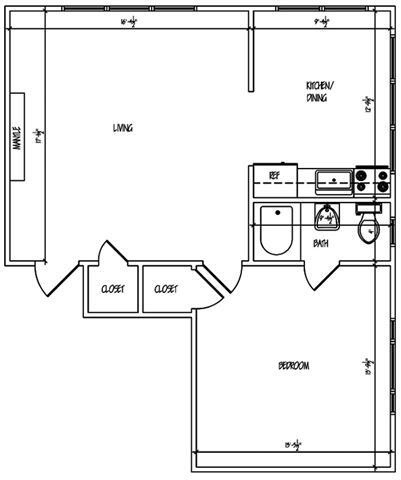 Floorplan - Heights Apartments
