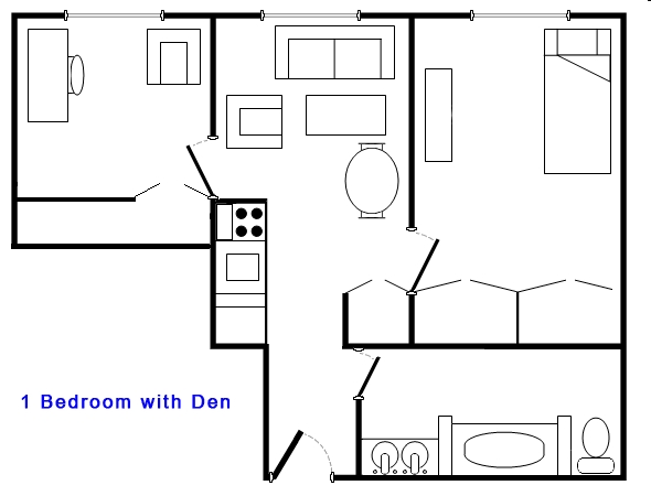 1BR/1BA - Harrison Apartments