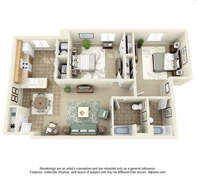 2BR/2BA - Liberty Square Apartments