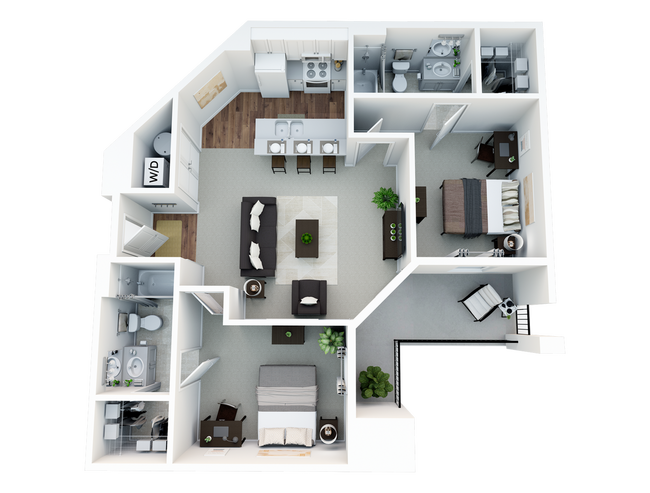 StateHouse Norwich 2.1 3D Furnished - Statehouse Norwich