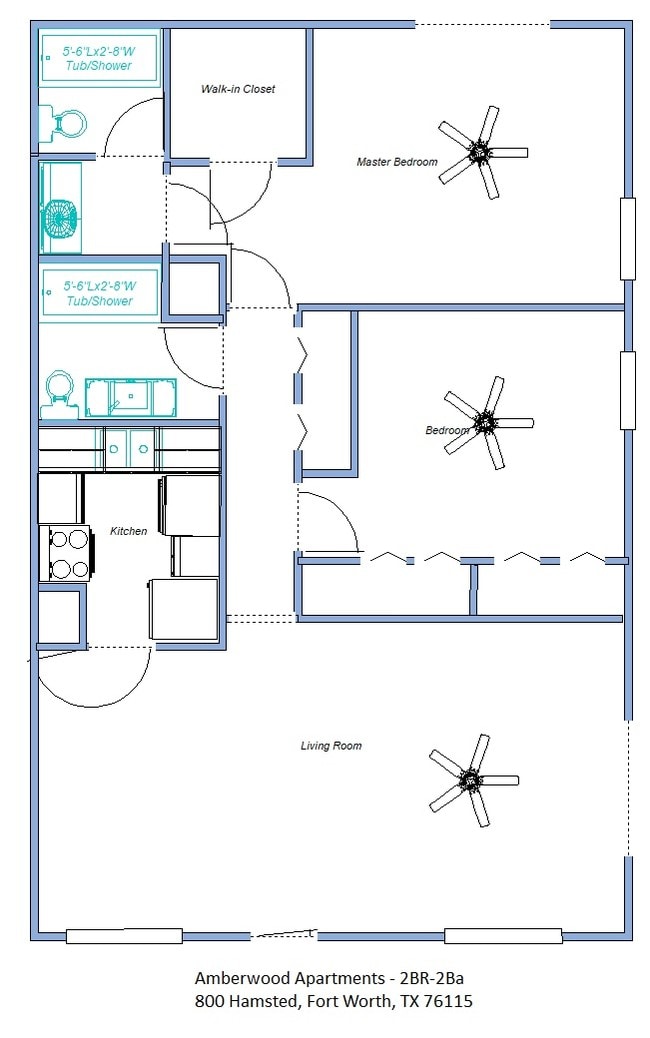 Floorplan - Amberwood Apartments