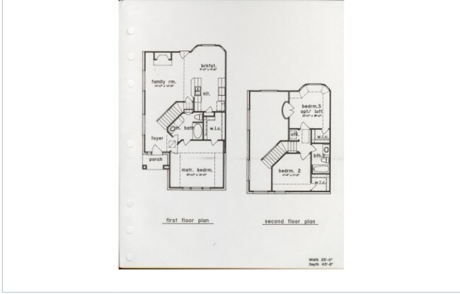 Floorplan - Park Avenue Townhomes