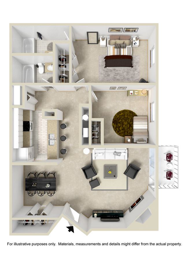 Floorplan - The Apartments At Oakbrook Court