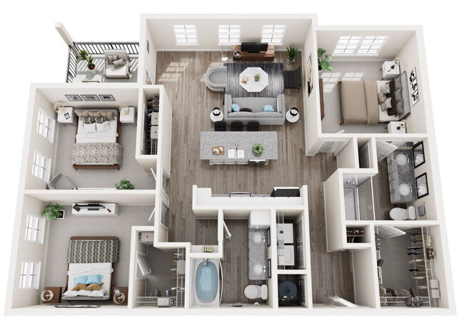 Floorplan - Water's Edge Apartments