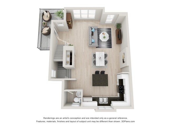 Floorplan - The Strand at Beulah Townhomes