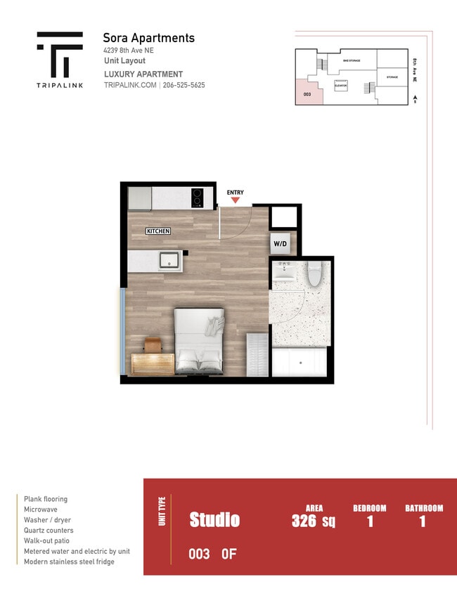 Floorplan - Sora Apartments