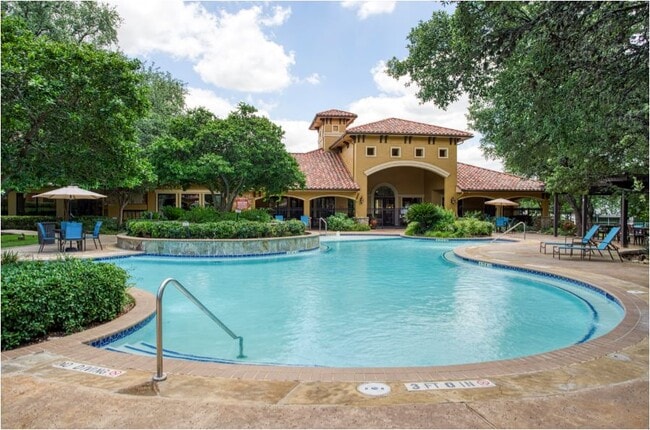 Montecristo Pool Area to Clubhouse View - Montecristo Apartments