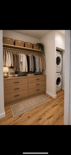 Walk in closet with washer and dryer - 3445 Cornell Pl