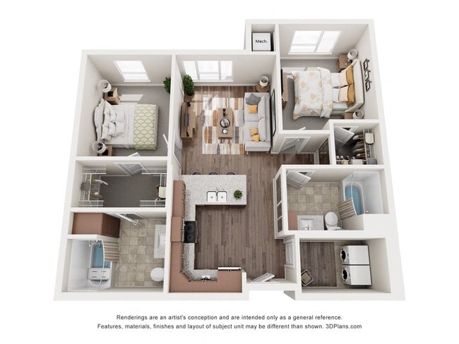 Floorplan - The Quill 55+ Apartments