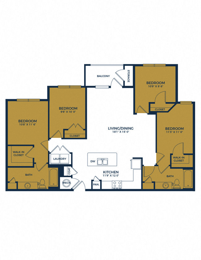 Floorplan - The Pointe at Bayou Bend