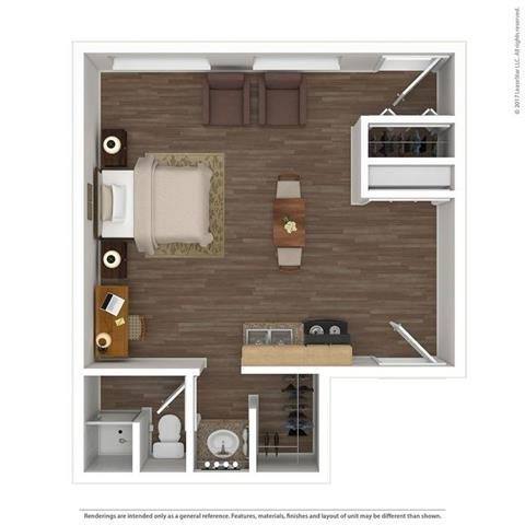 Floorplan - Henley and Remy Apartments