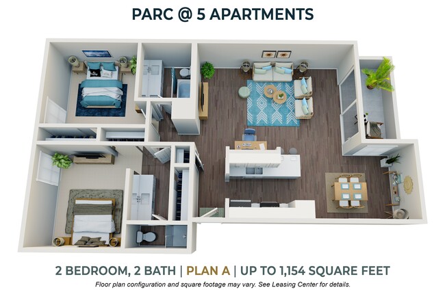 Floorplan - Parc at 5 Apartments