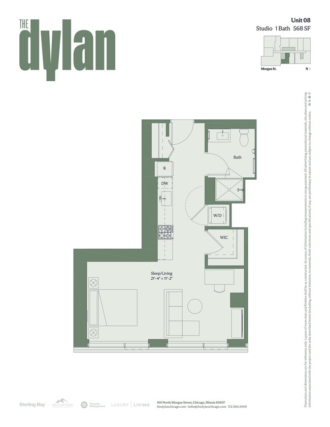 Floorplan - The Dylan Chicago