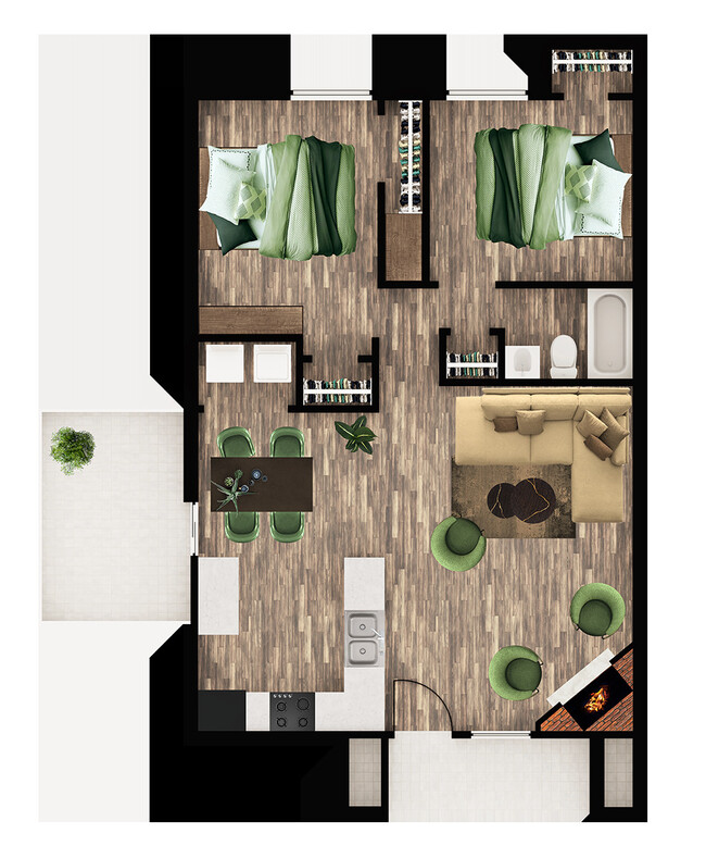 Floorplan - The Place at 1825