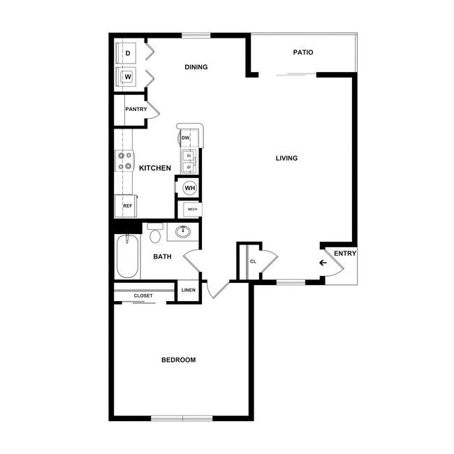 Floorplan - Crestview Senior Duplexes