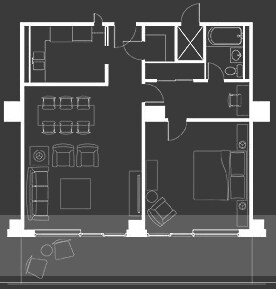 1BR/1BA - Carlton Plaza