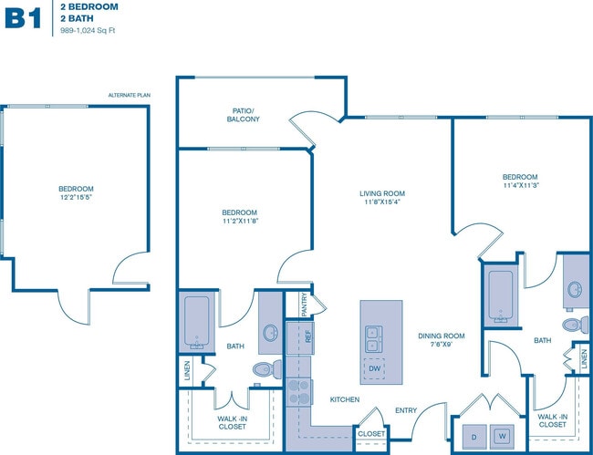 Floorplan - Windsor Addison Apartments