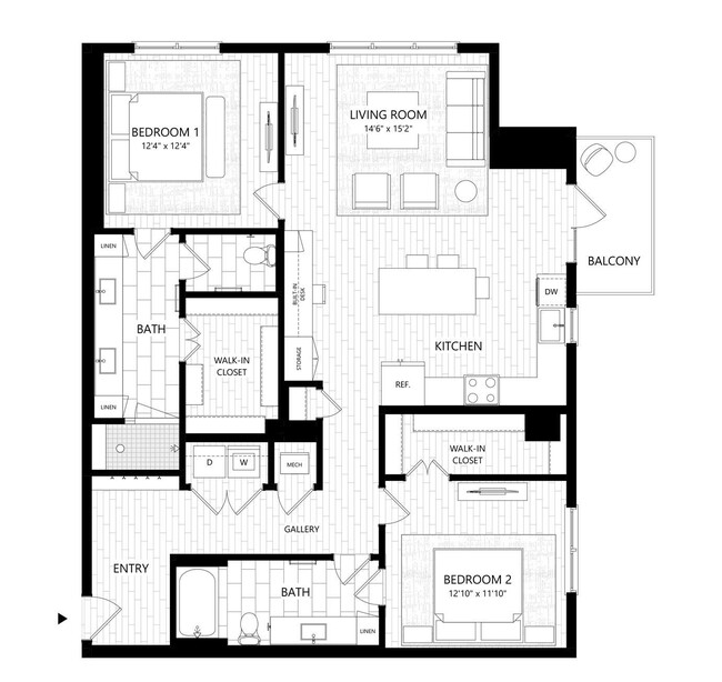 Floorplan - The Everett Nashville Yards