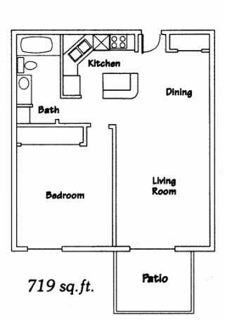 1 Bedroom Ranch - Kearney Meadows Apartments