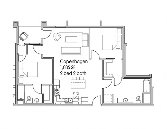 Floorplan - Uptown Apartments