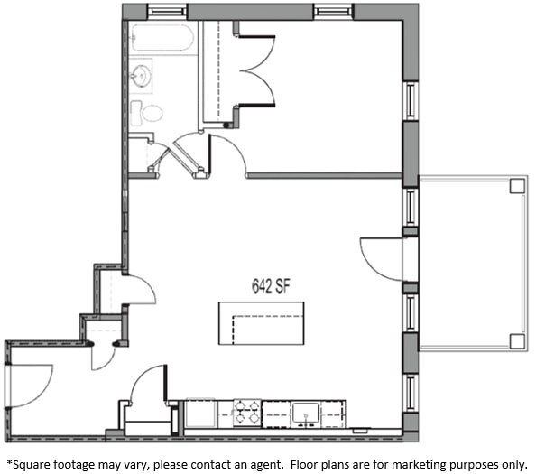 Floorplan - Kenyon Apartments