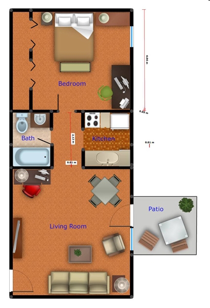 1BR/1BA - Evergreen Terrace