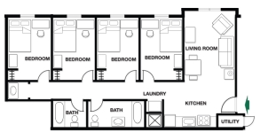 4BR/2BA - University Ridge