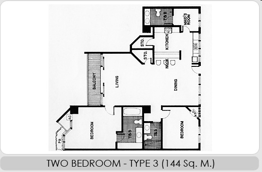 2BR/2.5BA - Echelon Towers