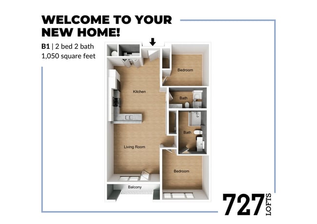 B1 Floor Plan - 727 Lofts