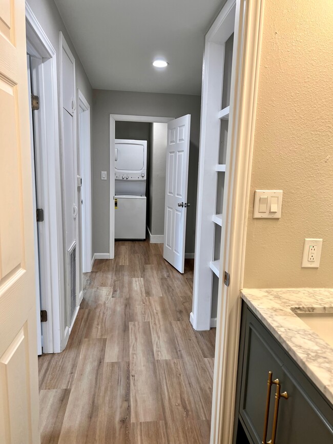 Hallway view from bathroom - 1266 Dove St