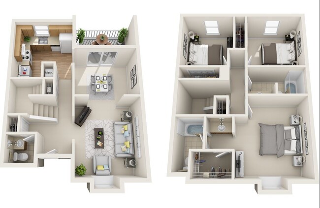 Floorplan - Mill House at East Cobb Apartment Homes