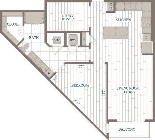 Floorplan - The Hudson