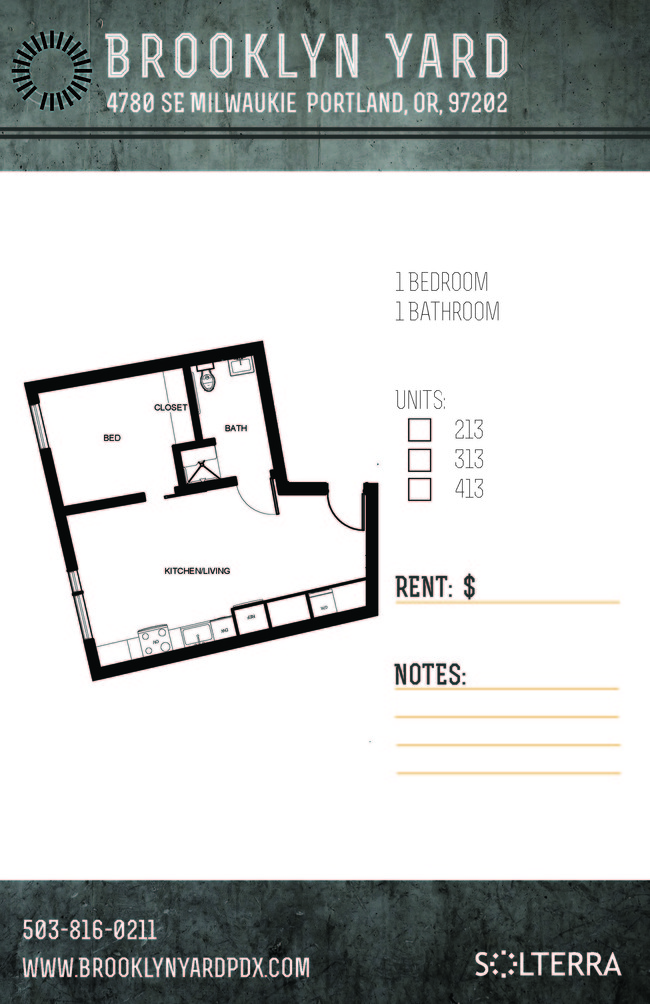 Floorplan - Brooklyn Yard - Stylish, Green Living!