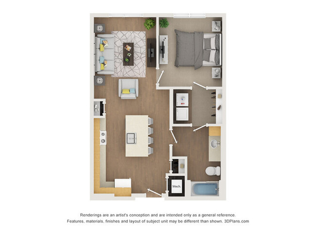 Floorplan - North Lights Apartments