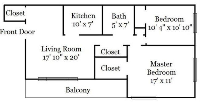2BR/1BA - Executive Suites