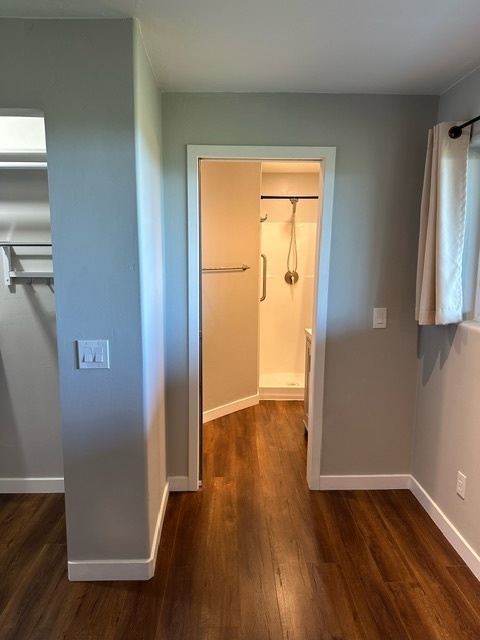 Bathroom entrance has pocket door. - 7079 Engineers Rd