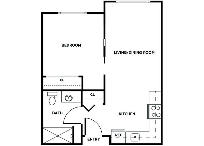 Floorplan - Ballinger Court Senior Affordable Apartments