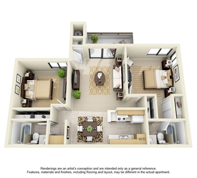 Floorplan - Village Park Apartments