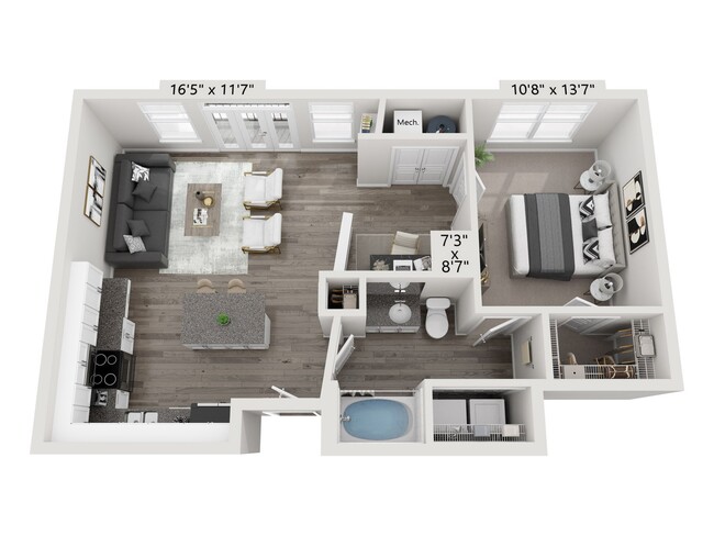 Floorplan - City Gate Apartment Homes