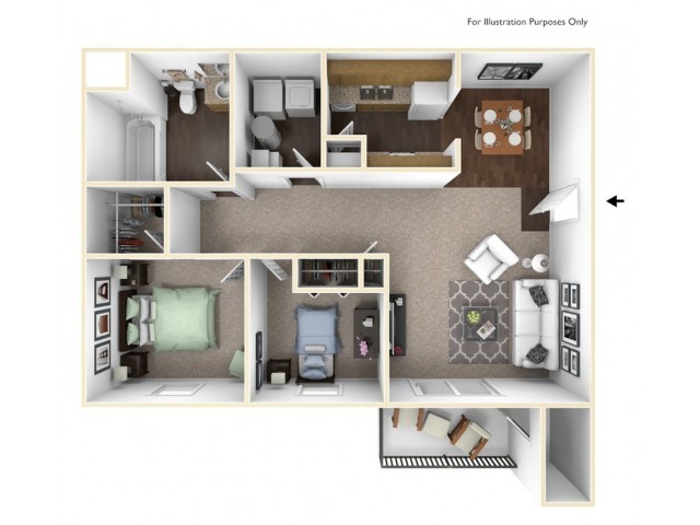 Floorplan - Towne View Apartments